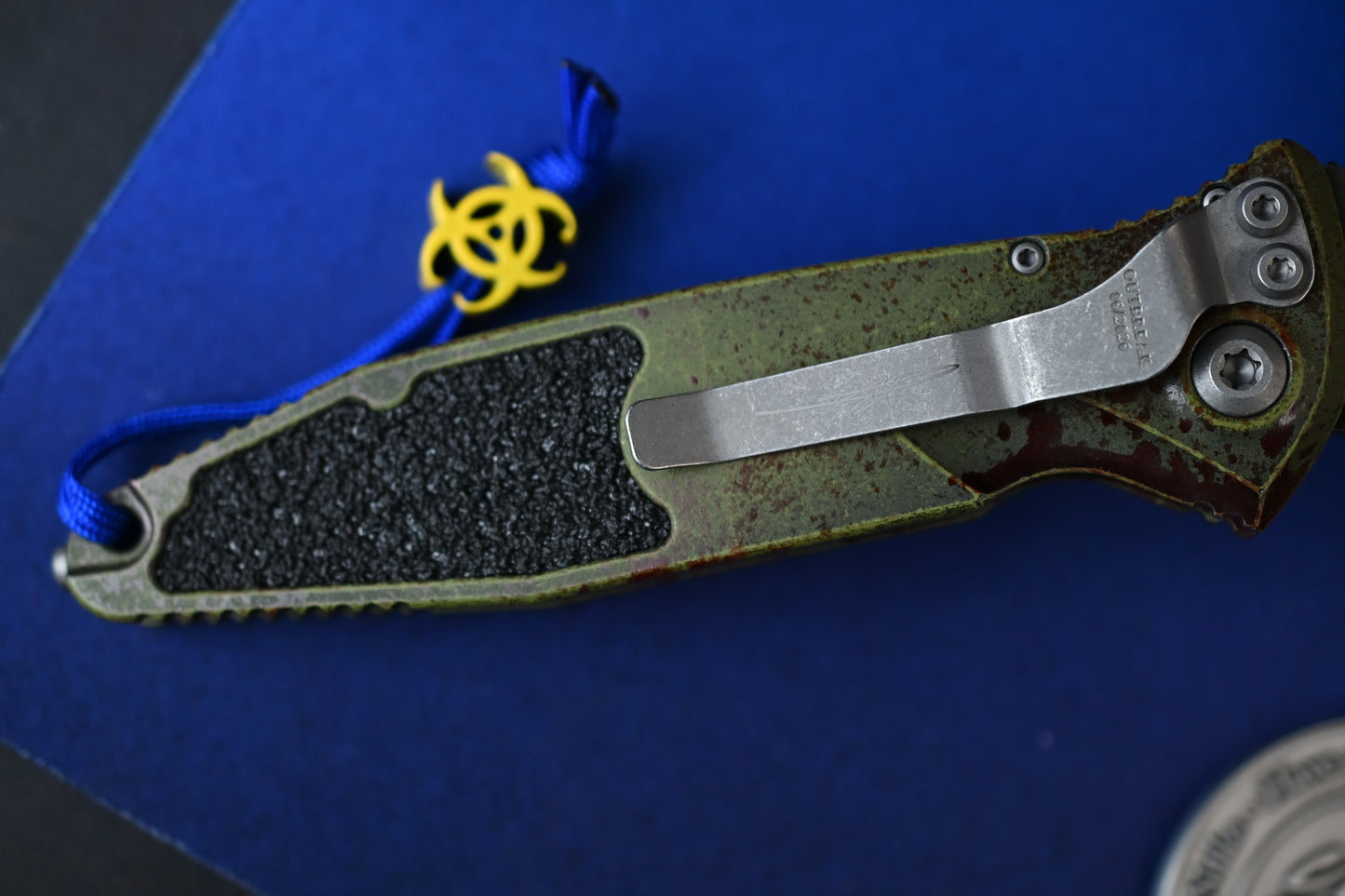 NEW Microtech SOCOM Elite AUTO Outbreak Spearpoint M390 Limited Edition w/ Fallout Bead & Coin