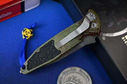 NEW Microtech SOCOM Elite AUTO Outbreak Spearpoint M390 Limited Edition w/ Fallout Bead & Coin