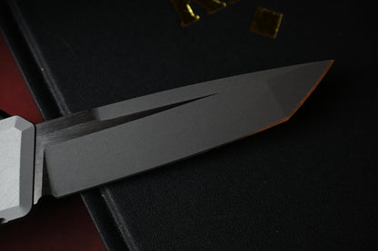 NEW CHAVES Knives Dissident Clearcoat Crosshatch Petrified Aluminum / T/E Two Tone M390