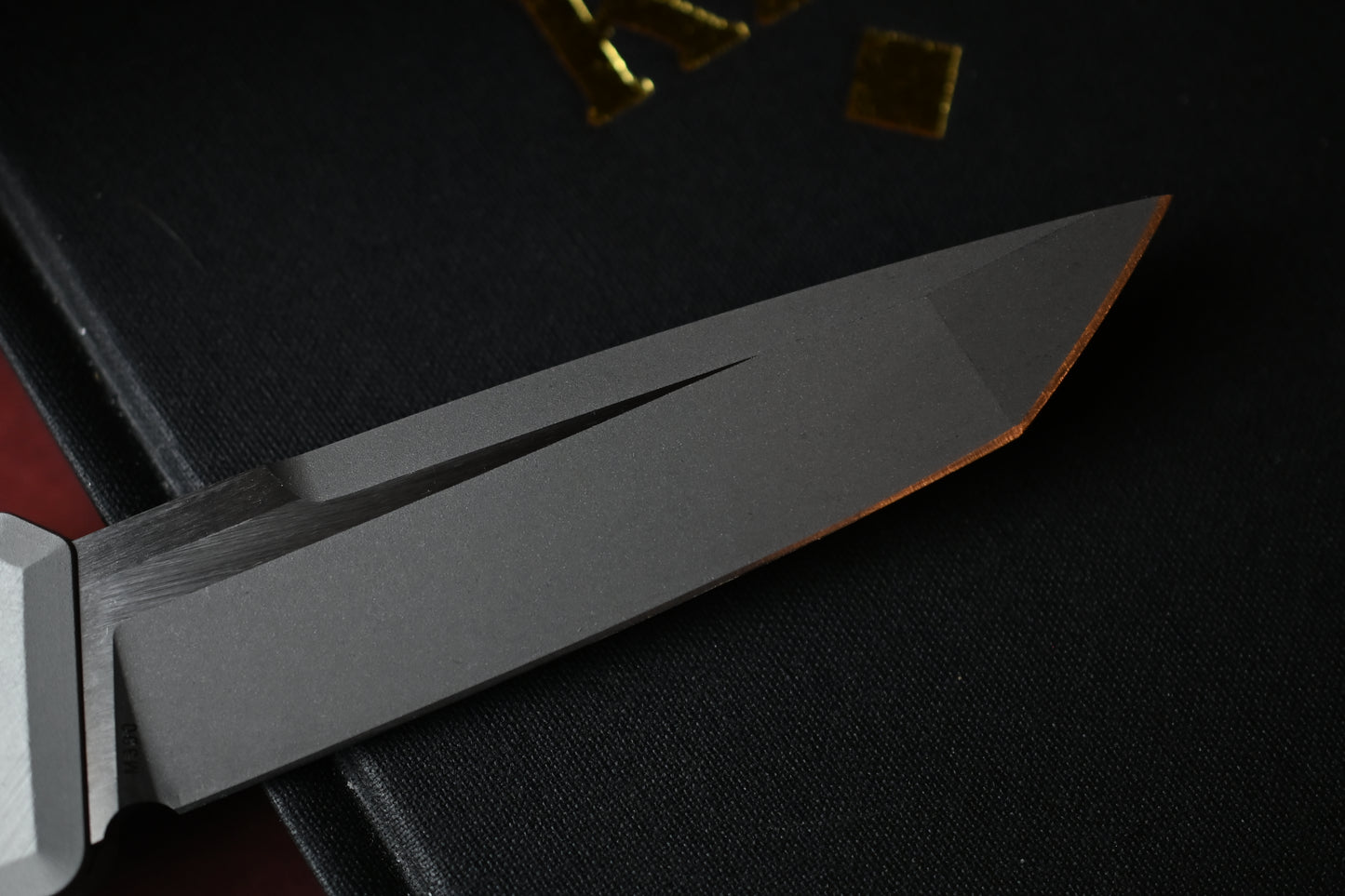 NEW CHAVES Knives Dissident Clearcoat Crosshatch Petrified Aluminum / T/E Two Tone M390