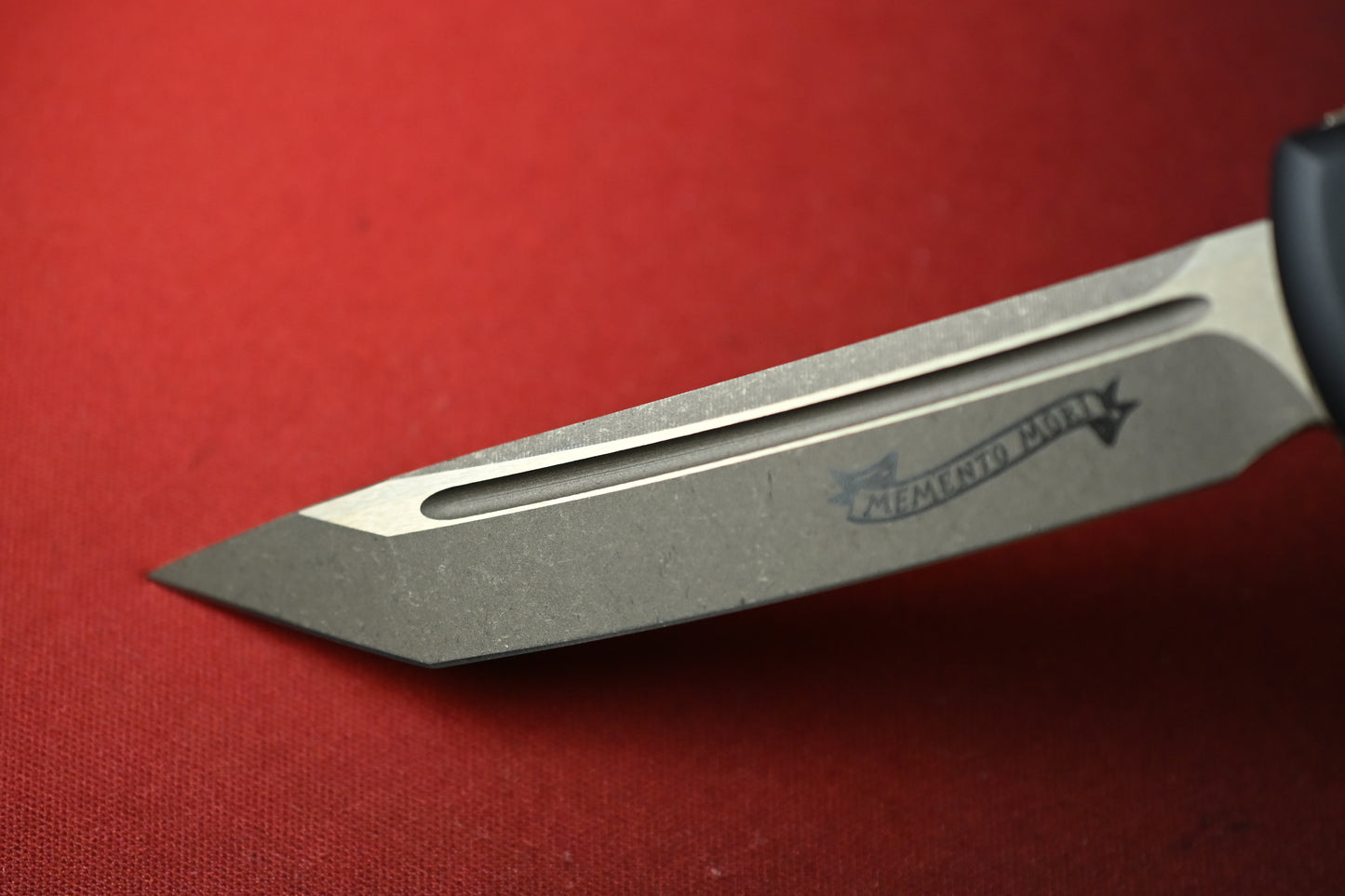 NEW Microtech Ultratech T/E Memento Mori Death Card 08/2021