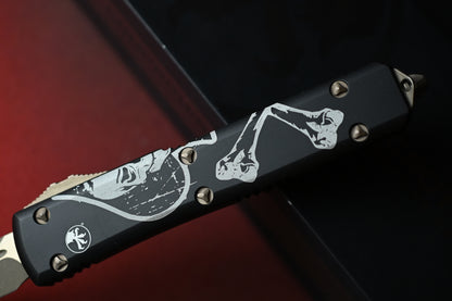 NEW Microtech Ultratech T/E Memento Mori Death Card 08/2021