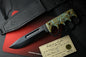 NEW Medford Trench Knife “Doughboy” Edition - 1095 Black Oxide / Battlefield Patina Brass Handles w/ COA & Black Leather Sheath
