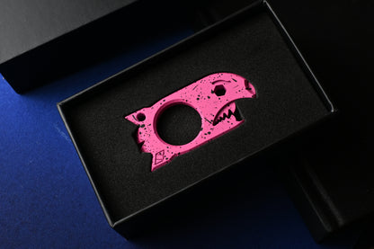 NEW Notorious EDC Baby Bomb - Hi Vis Pink / Splatter w/ Wkrmn Bead