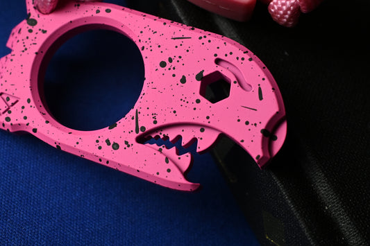 NEW Notorious EDC Baby Bomb - Hi Vis Pink / Splatter w/ Wkrmn Bead