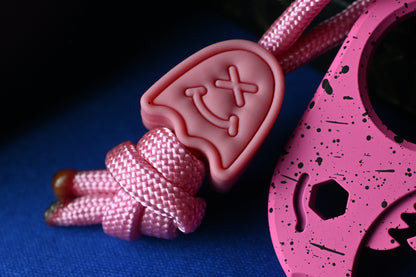 NEW Notorious EDC Baby Bomb - Hi Vis Pink / Splatter w/ Wkrmn Bead