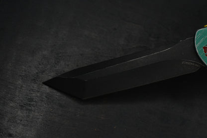 NEW Heretic Manticore X Bounty Hunter OTF - Black Magnacut T/E SN 248 w/ Boba Fett Bead