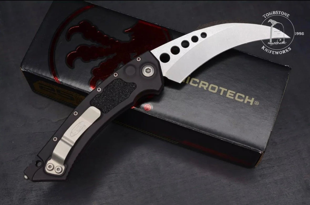 Microtech Hawk Auto Stonewashed Proof Run S/N 283