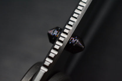 RARE Hypercut Cretin SN 001 Black Timascus / Ti / Hand Ground S45VN Blade w/ COA