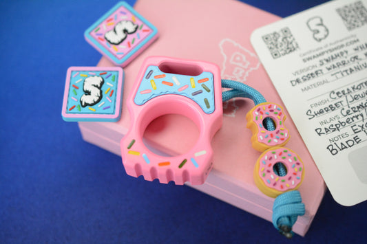 NEW Swampy EDC Whale - Dessert Warrior Special Edition w/ 2x Dount Beads & COA
