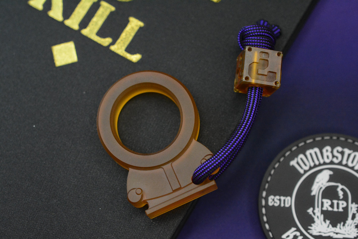 Urban EDC EMP x Griff “Kenny” Custom Ultem Keychain/ Bottle Opener w/ Ultem Bead