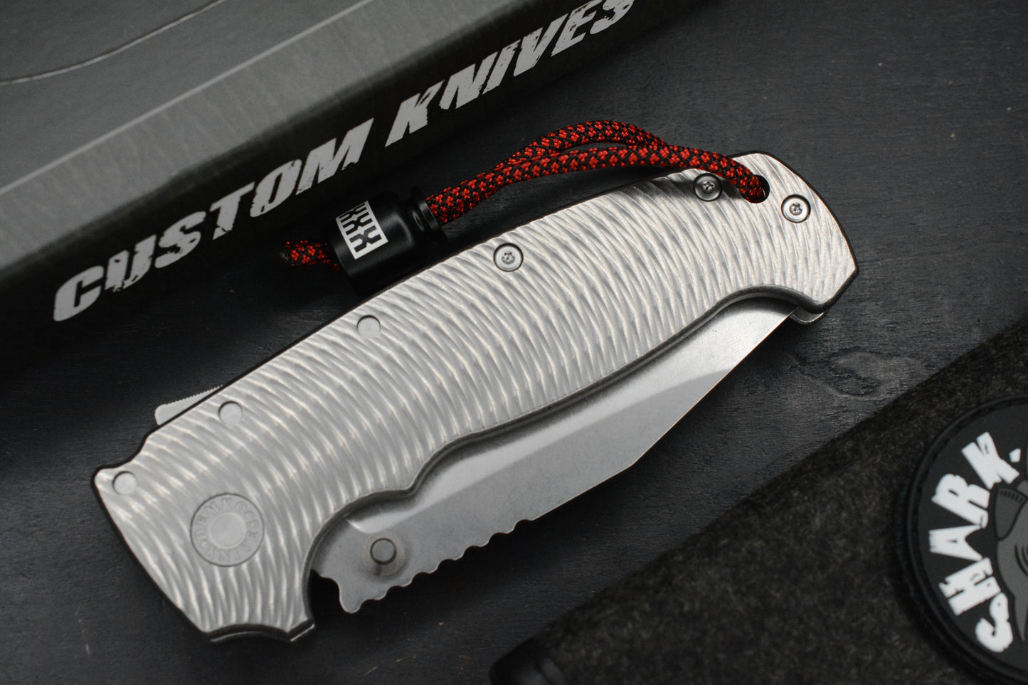 RARE++ Demko AD20 XXX Textured Ti / Stud Only CPM 3V Blade