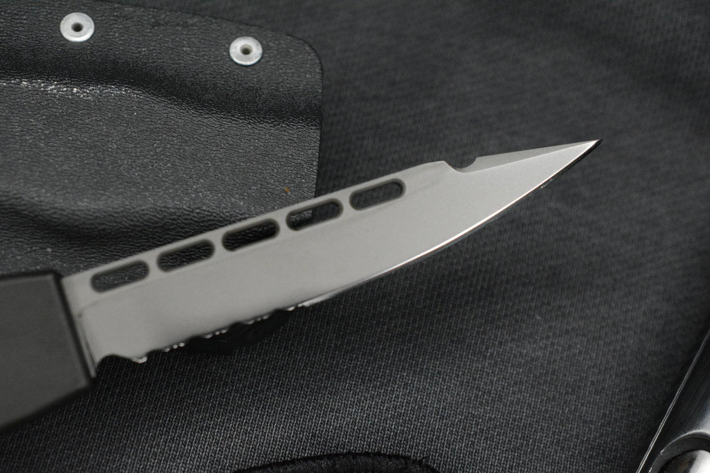 RARE Microtech Halo II Black S/E 154CM 04/1998 w/ Kydex Sheath & Patch