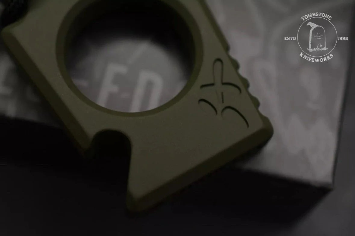 NEW OEGEDC Keystone Bottle Opener V2 OD Green w/Matching Bead