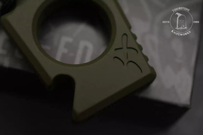 NEW OEGEDC Keystone Bottle Opener V2 OD Green w/Matching Bead