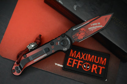 NEW Microtech LUDT 3.5" T/E Gen III Deadpool Edition
