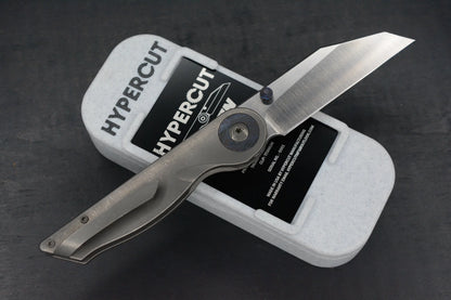RARE Hypercut Cretin SN 001 Black Timascus / Ti / Hand Ground S45VN Blade w/ COA