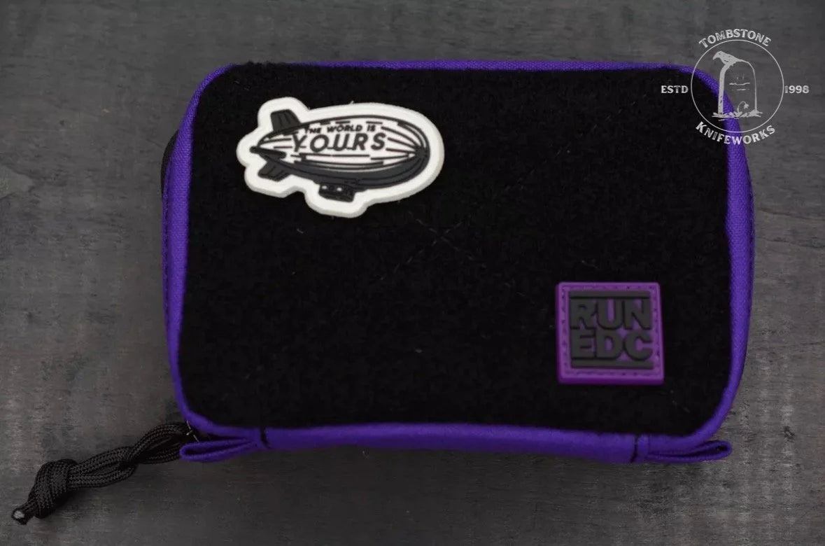RARE Notorious EDC “All Good” Pouch Purple w/ SOLD OUT Notorious EDC Patches