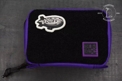 RARE Notorious EDC “All Good” Pouch Purple w/ SOLD OUT Notorious EDC Patches