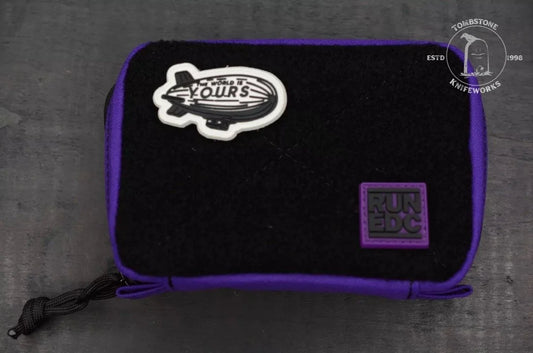 RARE Notorious EDC “All Good” Pouch Purple w/ SOLD OUT Notorious EDC Patches