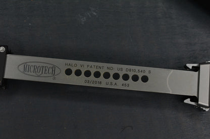 RARE Microtech HALO VI Black/ Black S/E 03/2018 SN 453