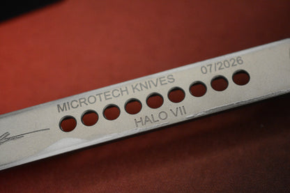 NEW Microtech HALO VII - Hardcoat Ano Black / Clip Point M390K Blade / 07/2026