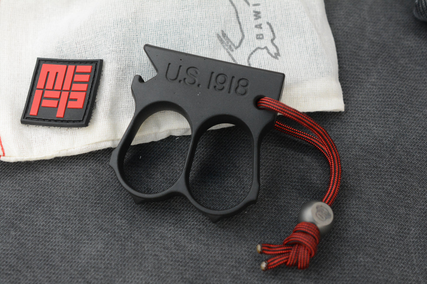 RARE Bawidamann x Monkey Edge 1918 Brass Black Cerakote 2FK w / Monkey Bead