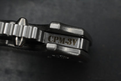 RARE++ Demko AD20 XXX Textured Ti / Stud Only CPM 3V Blade