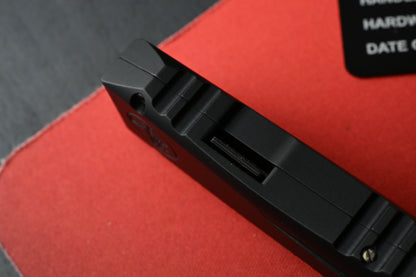 RARE Microtech Nemesis IV Black DLC Double Vapor Blast - D/E Full Serrated 08/2026