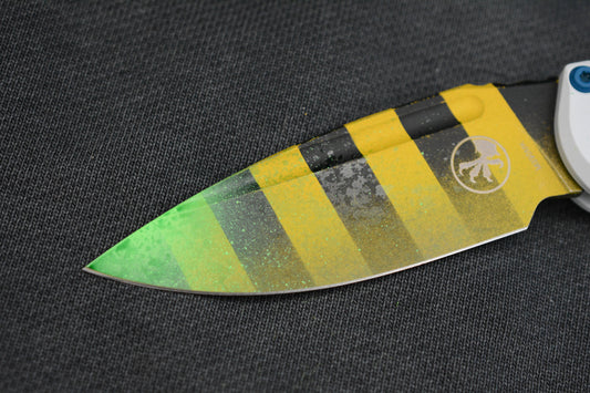 NEW Microtech LUDT Gen-III S/E - “Caution Tape” Ghostbuster Special Edition