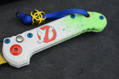 NEW Microtech LUDT Gen-III S/E - “Caution Tape” Ghostbuster Special Edition