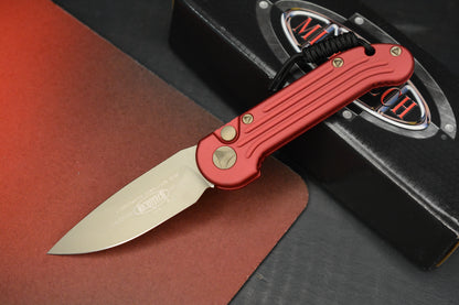 RARE Vintage Microtech LUDT - Red / Bronze Elmax SN 3750 09/2016