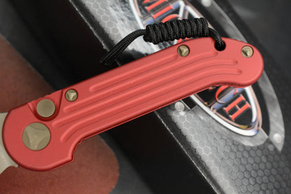 RARE Vintage Microtech LUDT - Red / Bronze Elmax SN 3750 09/2016