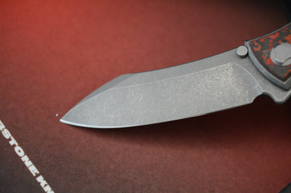 NEW Hawk Knives Talon Auto - Red Lava Flow Carbon Fiber BS2026