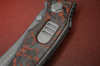 NEW Hawk Knives Talon Auto - Red Lava Flow Carbon Fiber BS2026