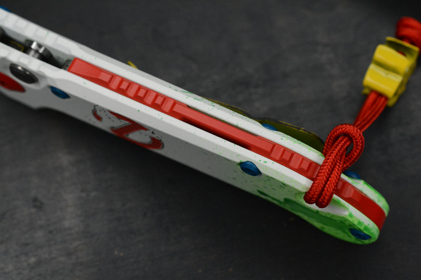 NEW Microtech LUDT Gen-III T/E - “Caution Tape” Ghostbuster Special Edition