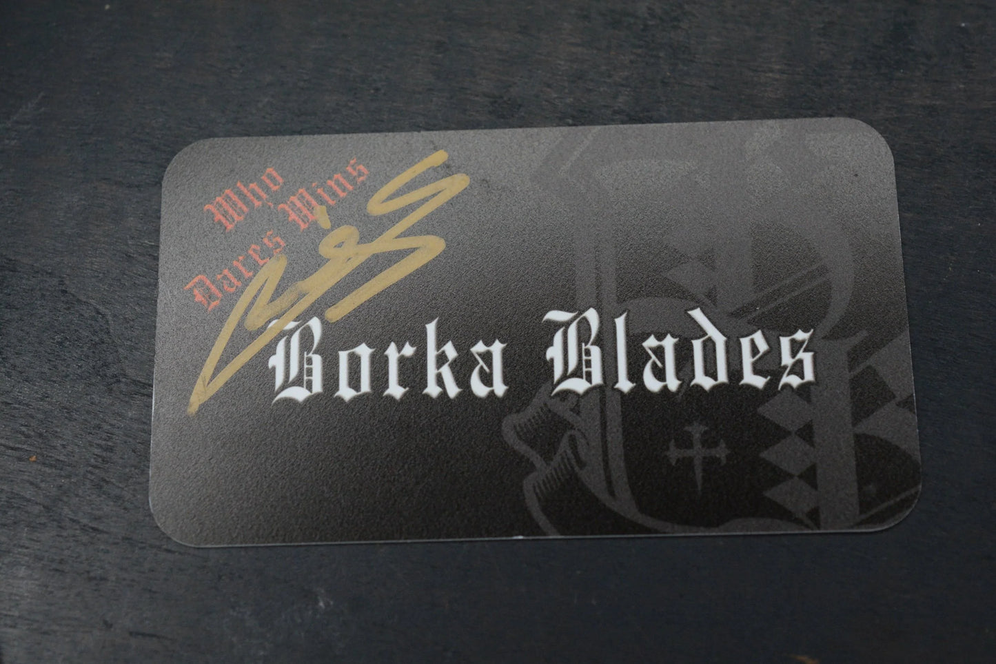 CUSTOM RARE (1 of3) Borka x John Gray Mini Fixed Rock Finish Hand Ground w/ COA