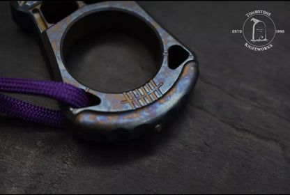 MAX Knives 2023 Blade Show Ano Titanium Knuck w/Ano Bead