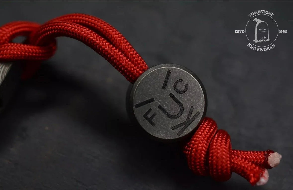 Prometheus Design Werx SPD Ti Knuck Driver w/F**k Face Homage Bead