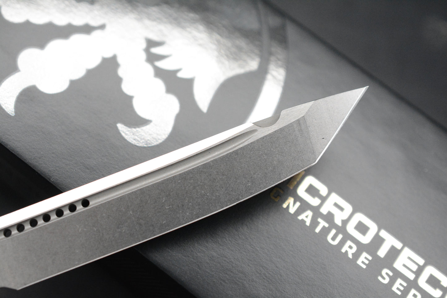 NEW Microtech Halo IV Tanto Edge - Hardcoat Ano Aircraft Alloy w/ DOA 01/2026