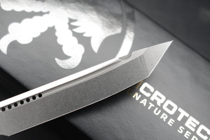 NEW Microtech Halo IV Tanto Edge - Hardcoat Ano Aircraft Alloy w/ DOA 01/2026