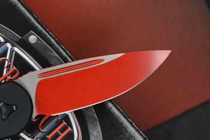 RARE Microtech LUDT Sith Lord Red Elmax Blade / Milled Black Handles SN 226 05/2016