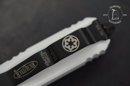 Microtech Ultratech S/E STD Storm Trooper White Deep Engraved