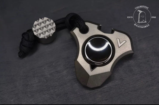 Viking EDC x Urban EDC Supply Magaladon Aged Ti w/ Zirc Button & JRW Style Bead