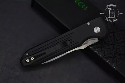 Pro-Tech Knives: PDW Invictus Auto - Stonewashed/Black