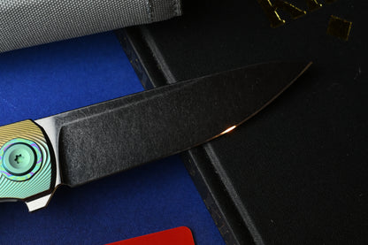 NEW Holt Bladeworks Outlaw - Ti Ridgeback Burnished / SW Uddeholm Vanax