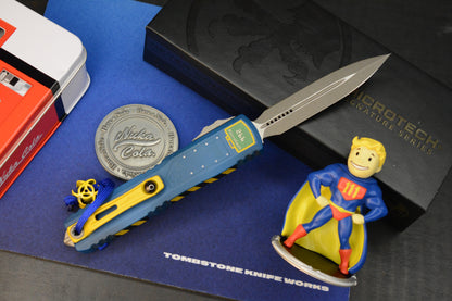 NEW Microtech Ultratech ZBP Fallout Special Edition D/E w/ Radioactive Bead, Vault Boy & Coin