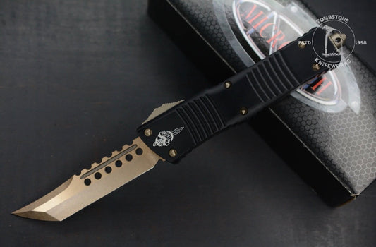 VINTAGE Microtech Combat Troodon Hellhound Bronze Standard Black/ Bronze 2018