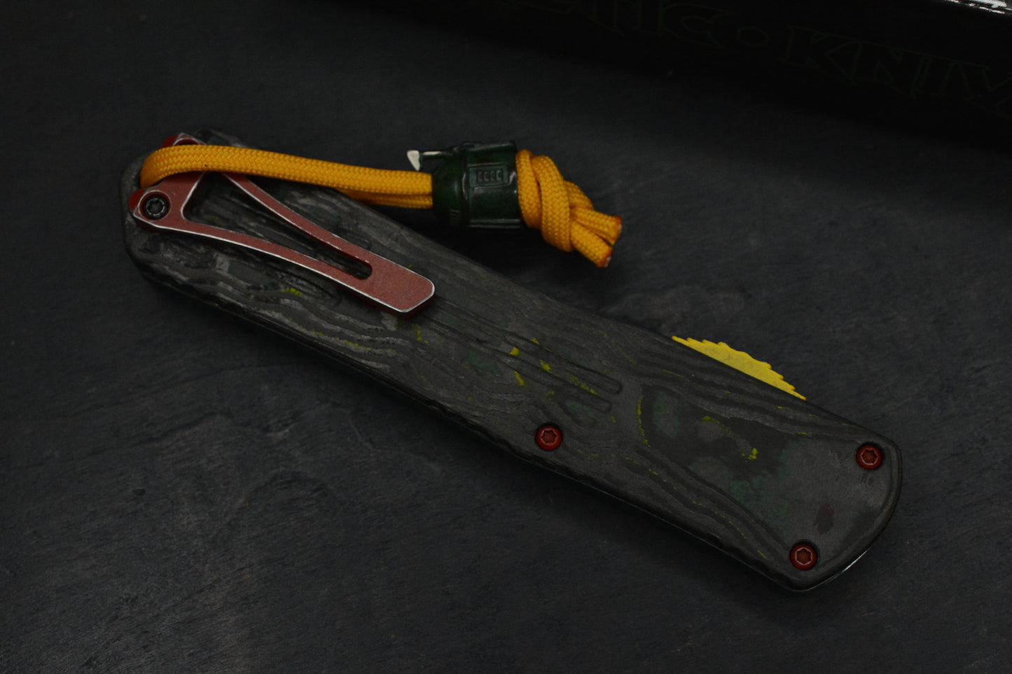 NEW Heretic Manticore X Bounty Hunter OTF - Black Magnacut T/E SN 248 w/ Boba Fett Bead