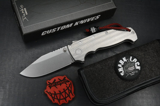 RARE++ Demko AD20 XXX Textured Ti / Stud Only CPM 3V Blade